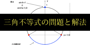 三角関数を含む不等式の解き方と単位円を使うコツ