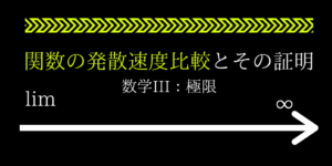 関数の発散の速さの順序とその証明を分かりやすく解説!(極限のコツ)