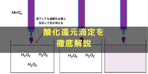酸化還元滴定とは？問題の解法とゼロからわかる半反応式の作り方