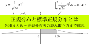 正規分布とは?意味と性質/標準正規分布表の読み方まで徹底解説